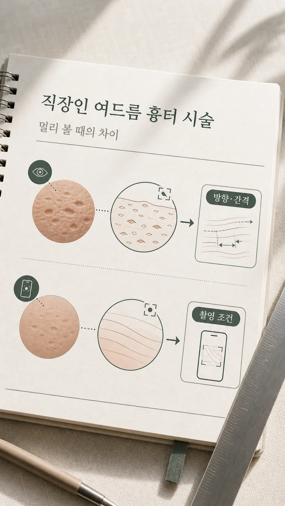 나던 볼의 패인 자국이 확인 기준 메모