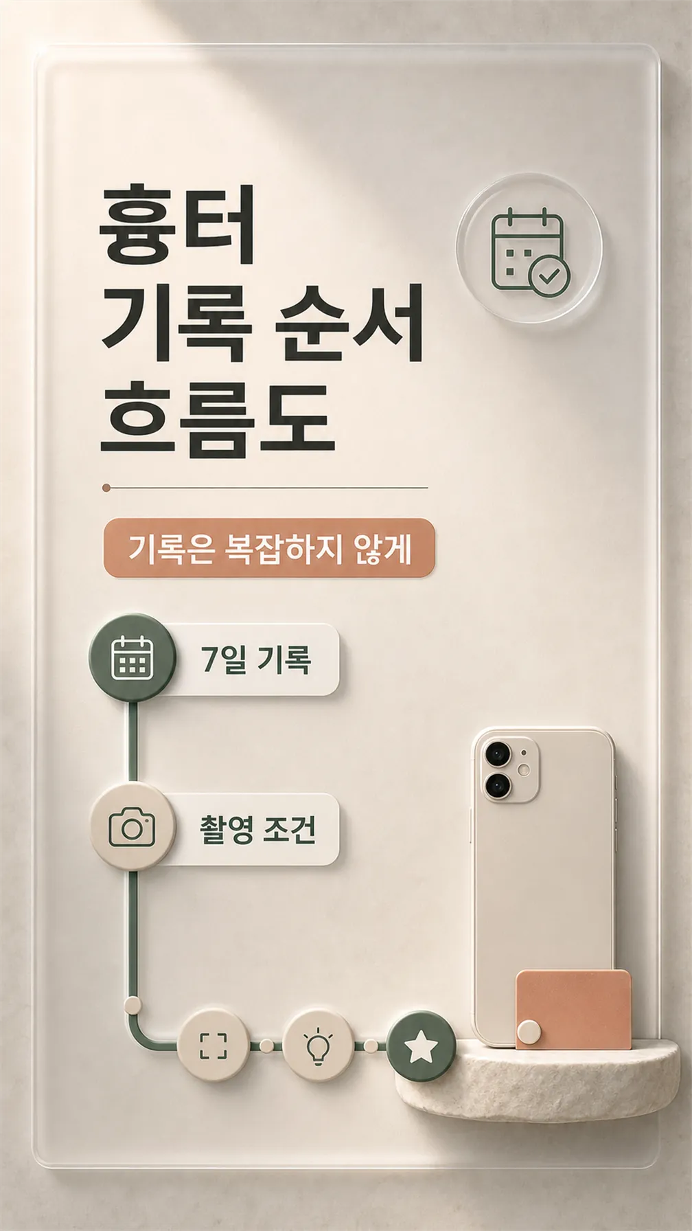 흉터 기록 순서 흐름도