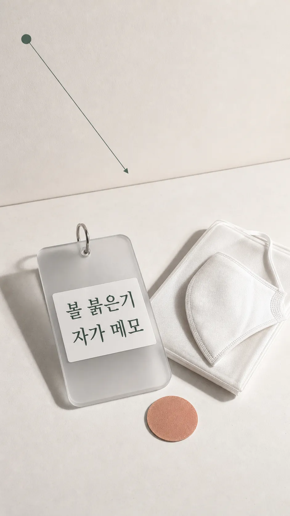 볼 붉은기 자가 메모