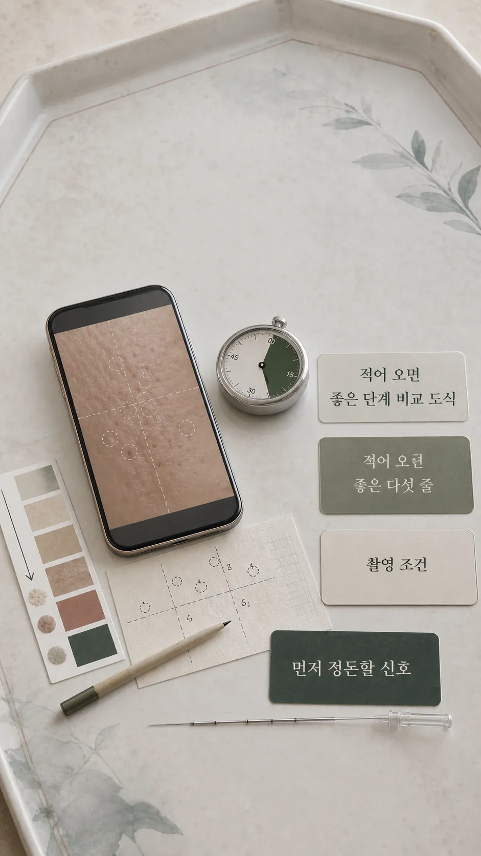 집에서 먼저 적어 오면 좋은 단계 비교 도식