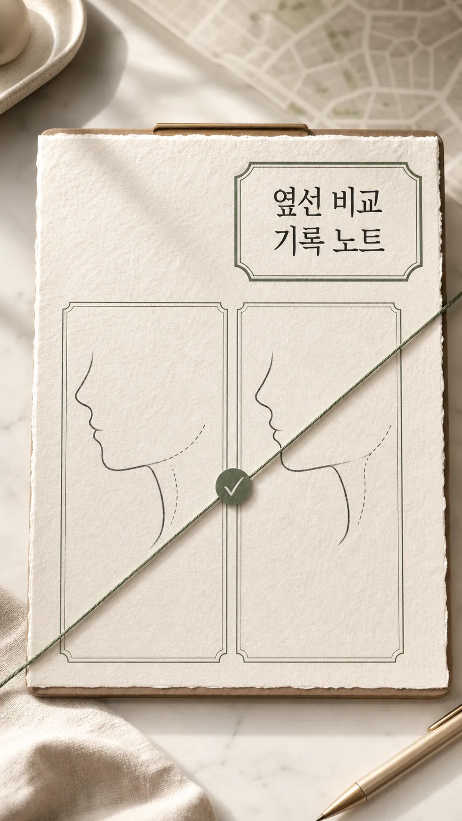 옆선 비교 기록 노트
