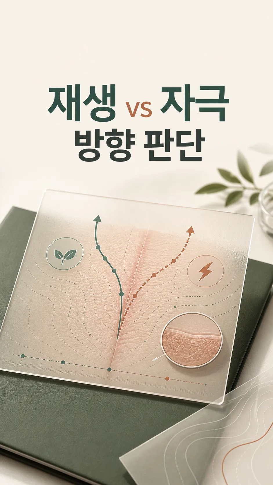 재생 vs 자극 방향 판단 매트릭스 카드