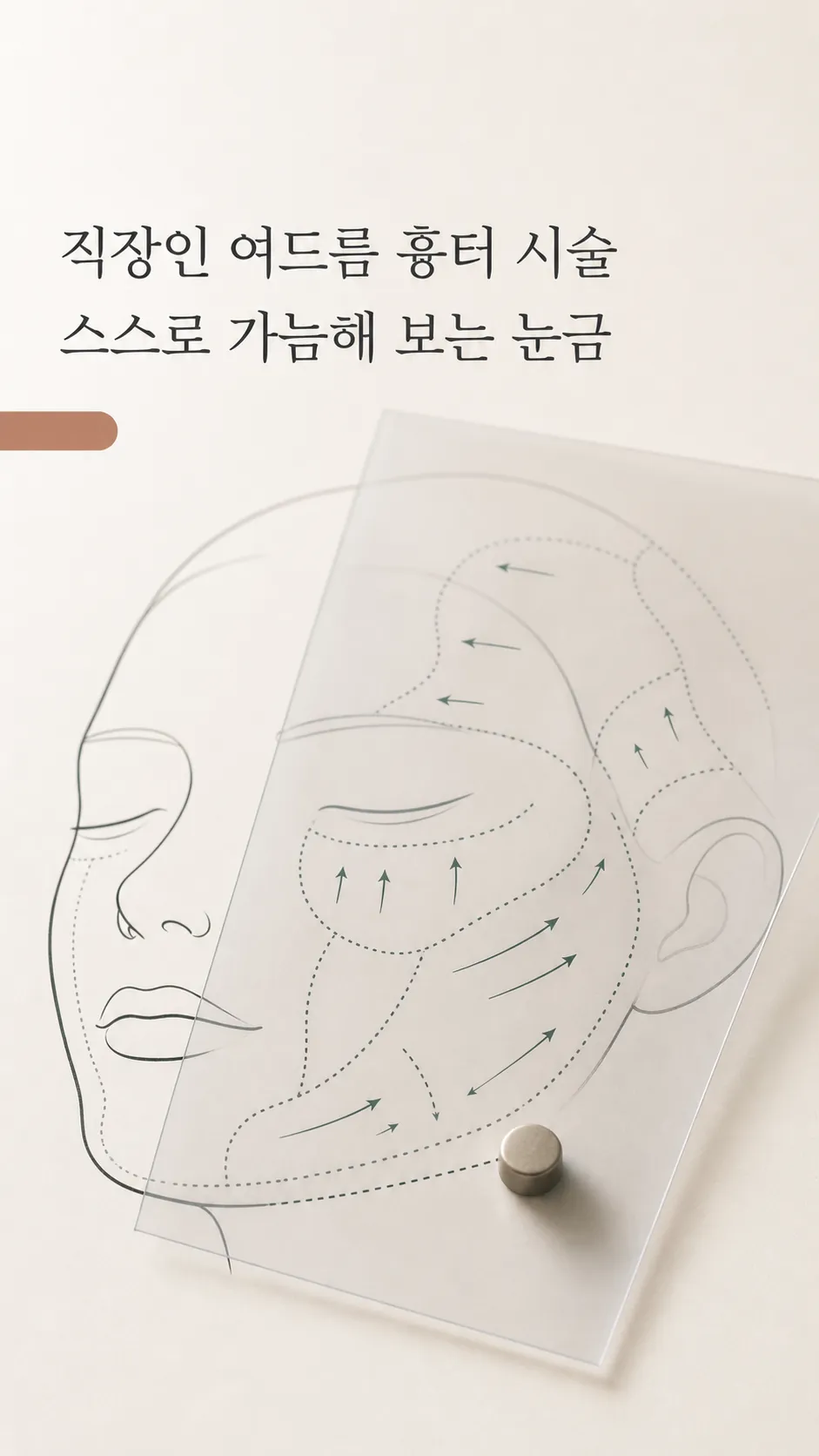 여드름흉터 주의할 부위 경계 표시 얼굴 지도