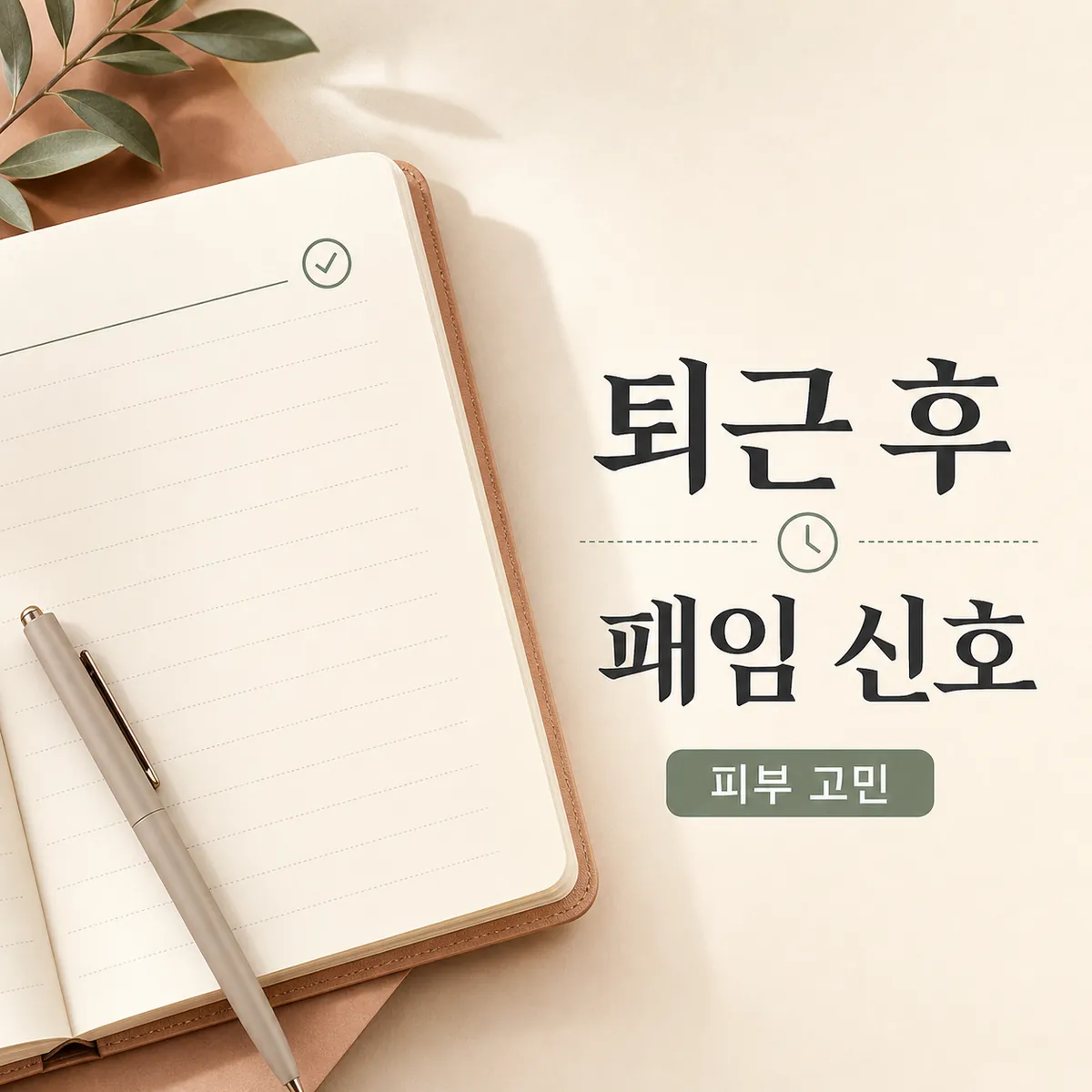 썸네일 - 직장인 패인 자국, 퇴근 후 더 도드라질 때