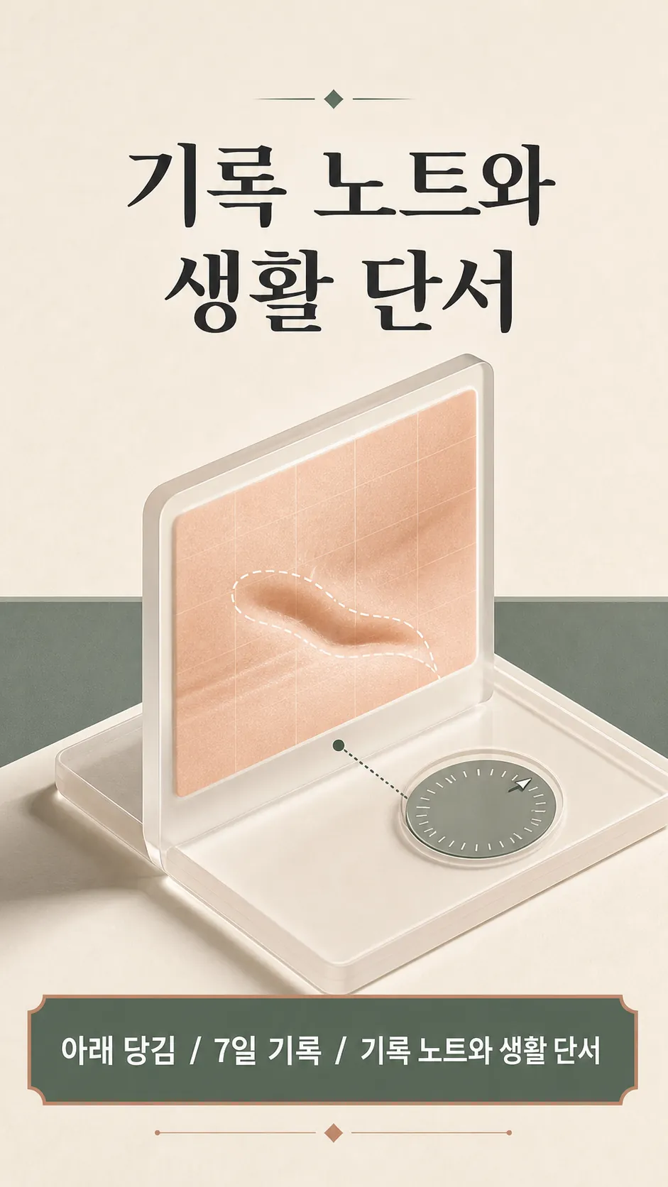 기록 노트와 생활 단서
