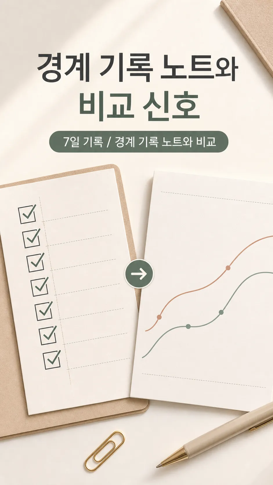 경계 기록 노트와 비교 신호