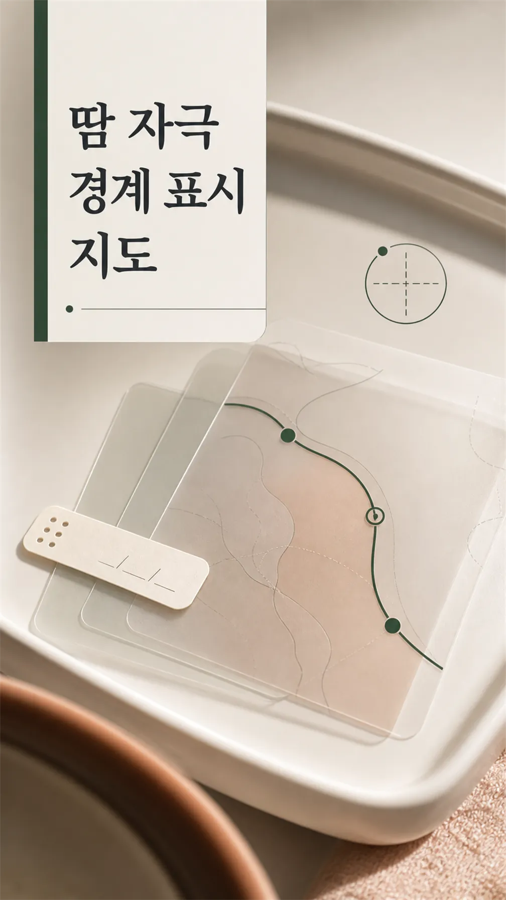 땀 자극 경계 표시 지도