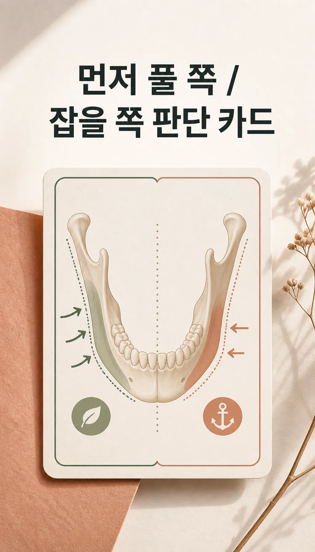 먼저 풀 쪽·잡을 쪽 판단 카드