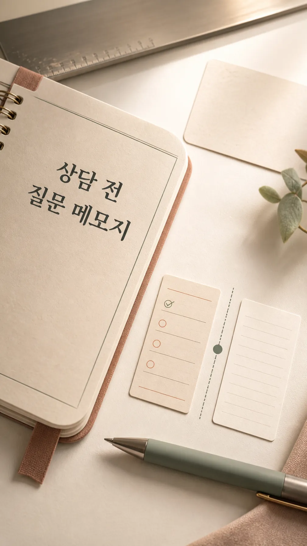 상담 전 질문 메모지