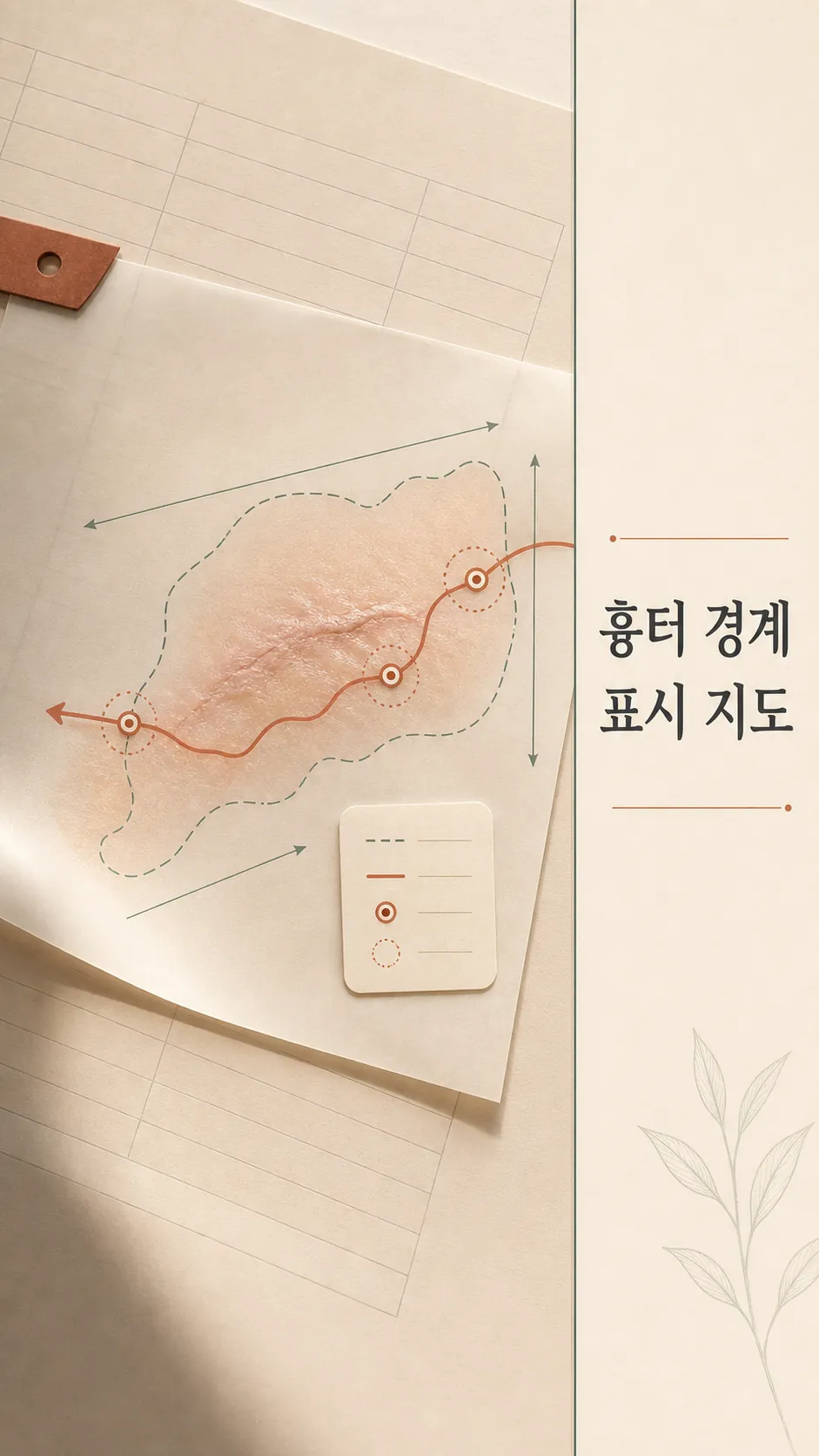 흉터 경계 표시 지도