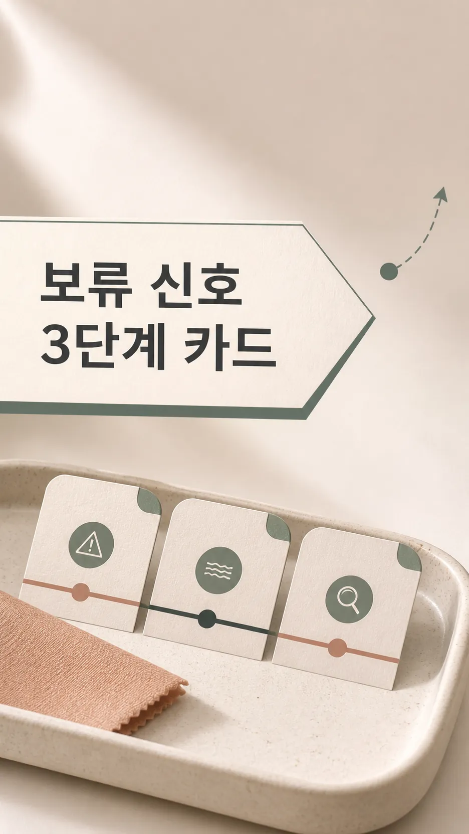 보류 신호 3단계 카드
