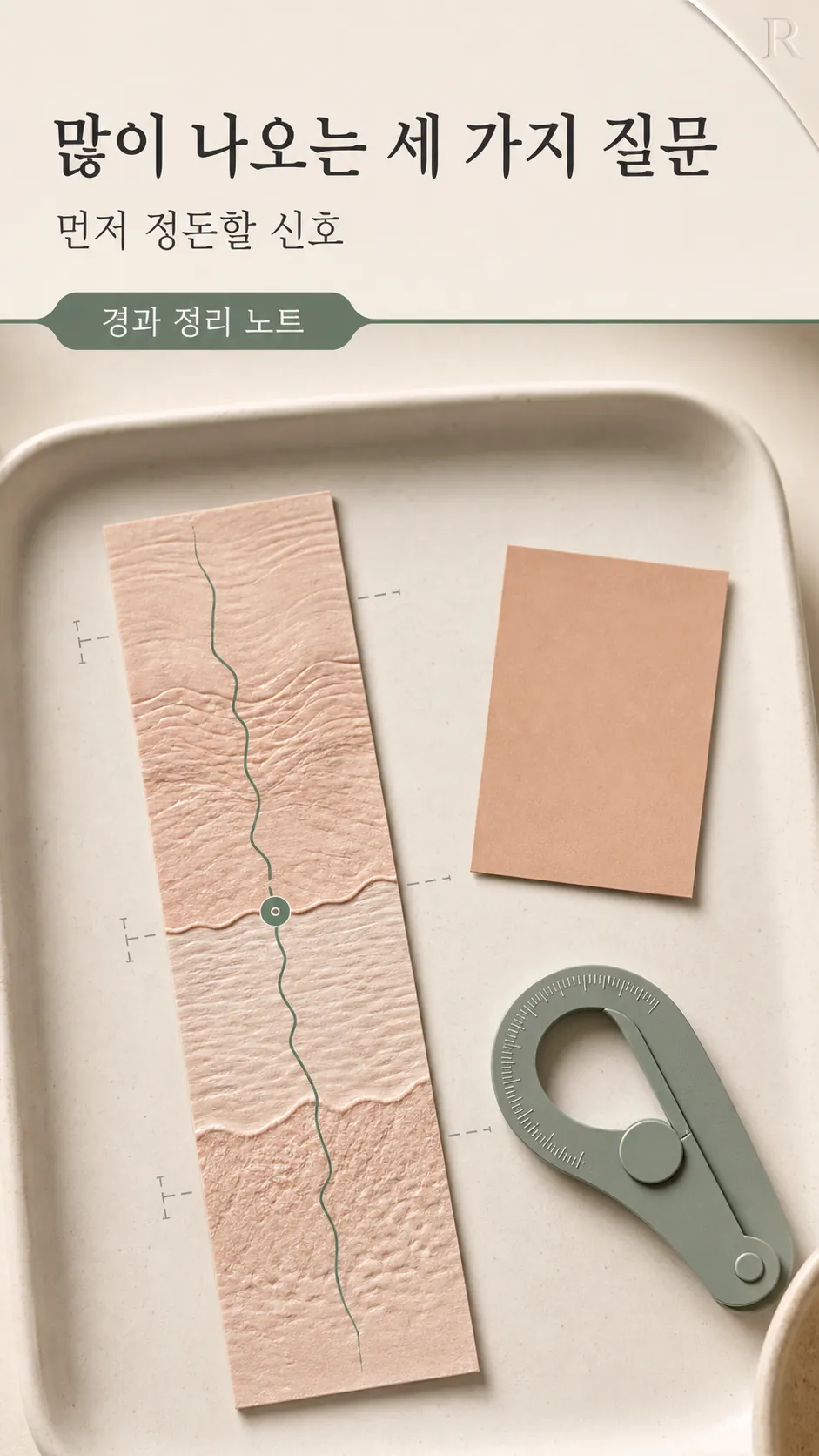 펼친 달력 옆 짧은 메모와 만년필 클로즈업