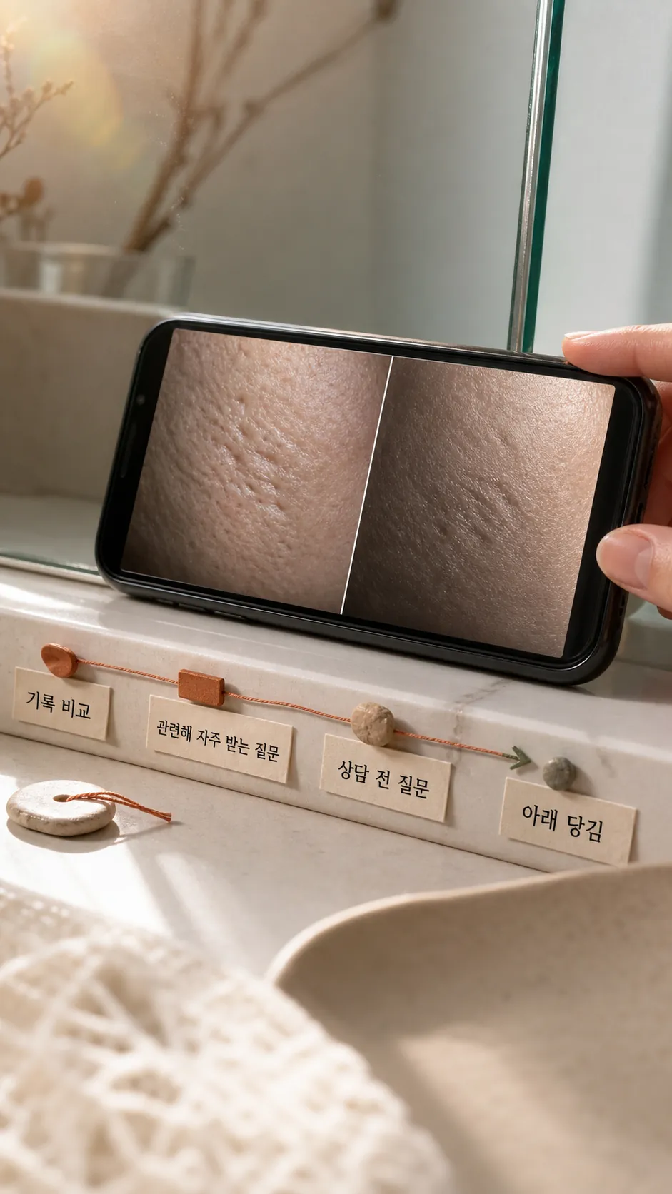 기록 비교 장면