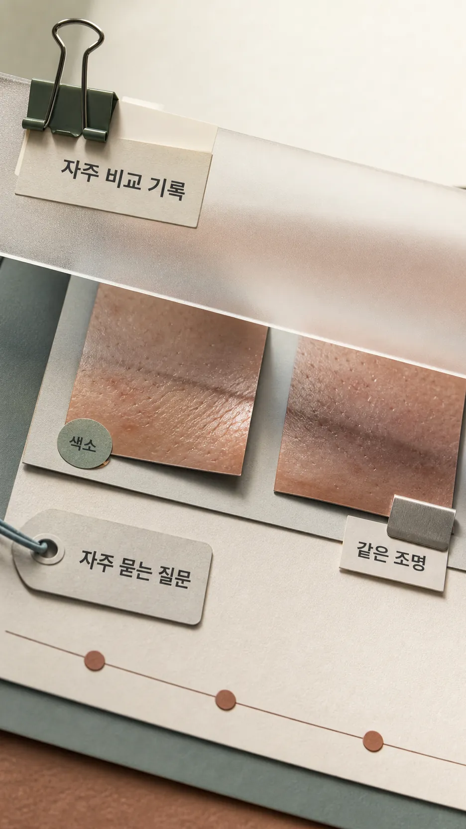 자주 비교 기록 정물