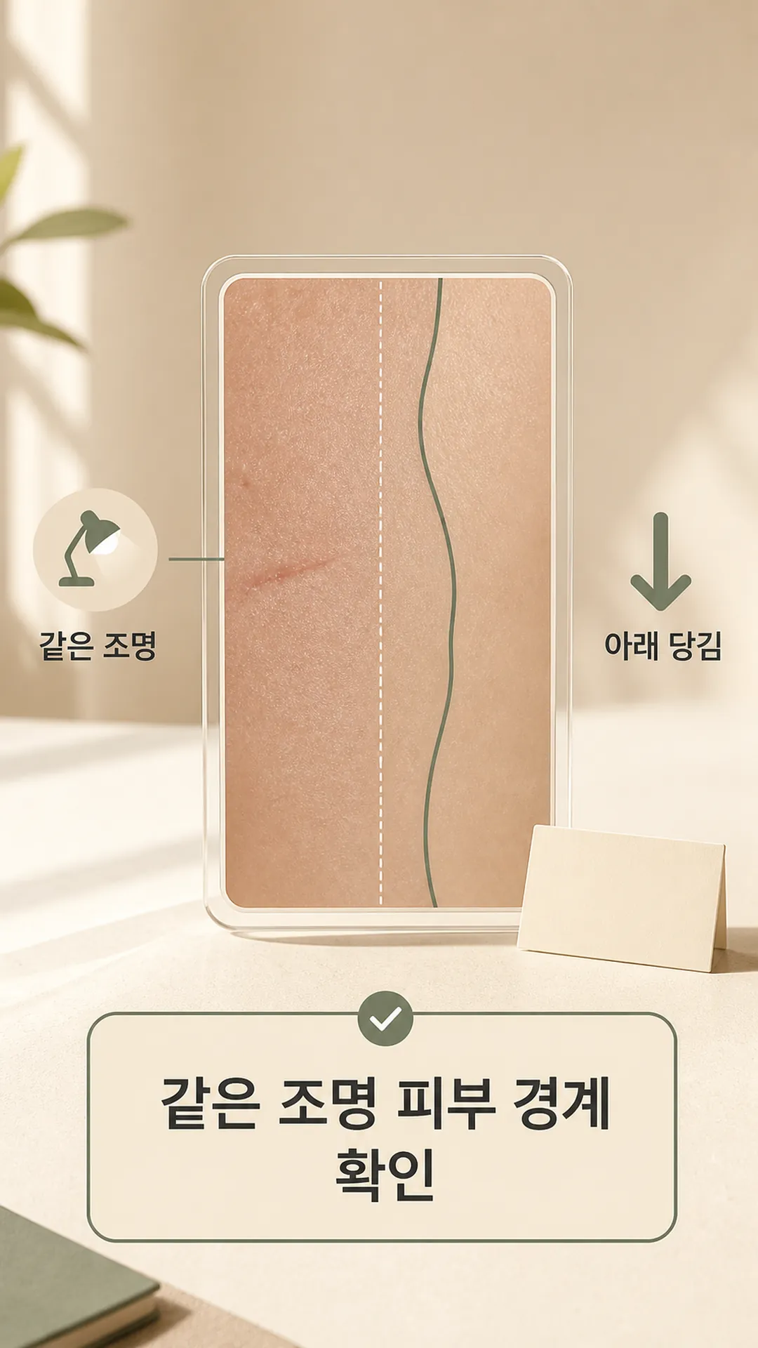 세안대 옆 보습 도구 피부 질감 매크로