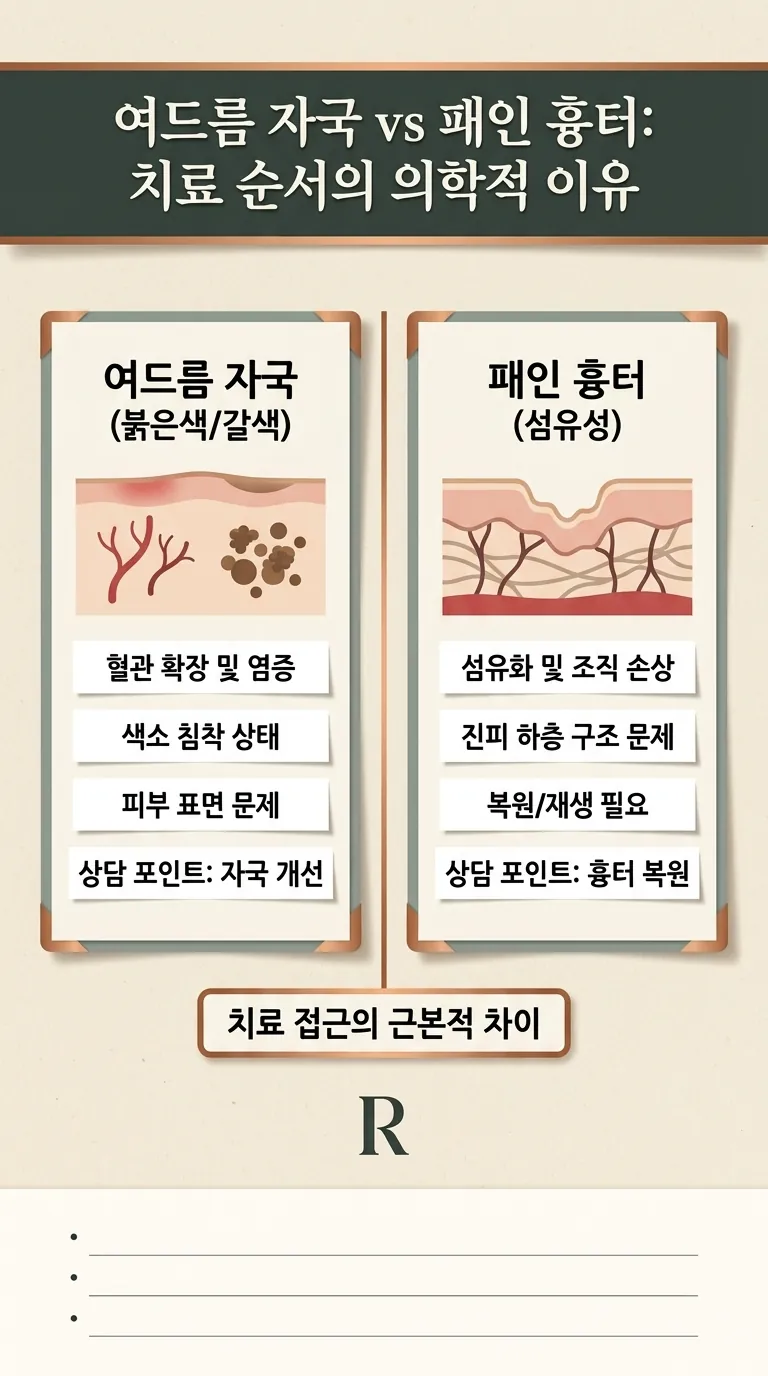 진료실 책상 위 상담 기록지