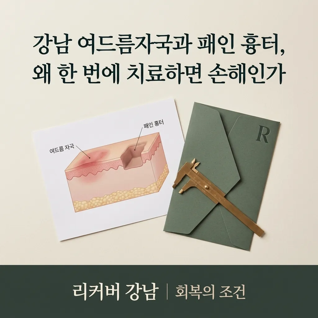 썸네일 - 여드름 자국과 패인 흉터, 같은 순서로 다루기 전 나눠 볼 기준