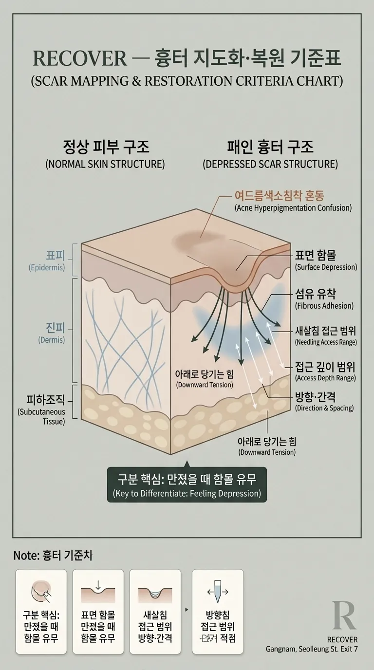 흉터 복원 기준표