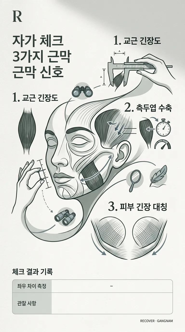 회복 조건에 맞춘 단계별 이완 및 정돈 흐름 일러스트