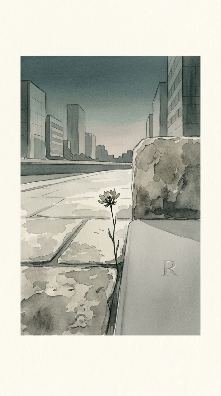 선릉역 주변의 차분한 저녁 풍경