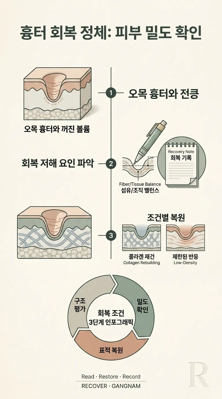 회복 조건 3단계 인포그래픽