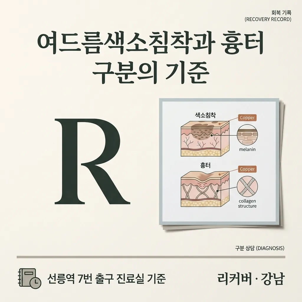 썸네일 - 강남 선릉역 7번 출구 진료실에서 확인하는 여드름색소침착과 흉터 구분법