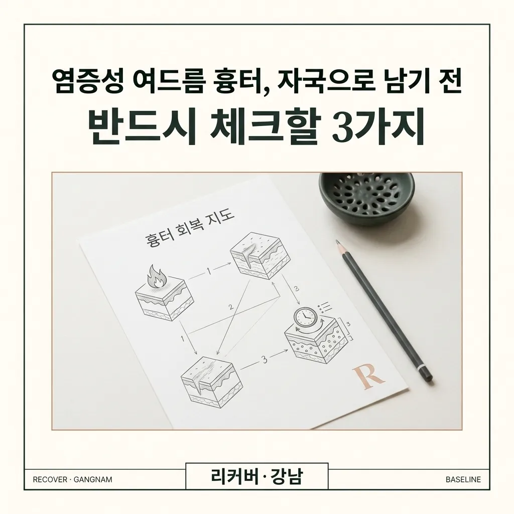 썸네일 - 강남 염증성 여드름 흉터, 자국으로 남기 전 체크할 3가지