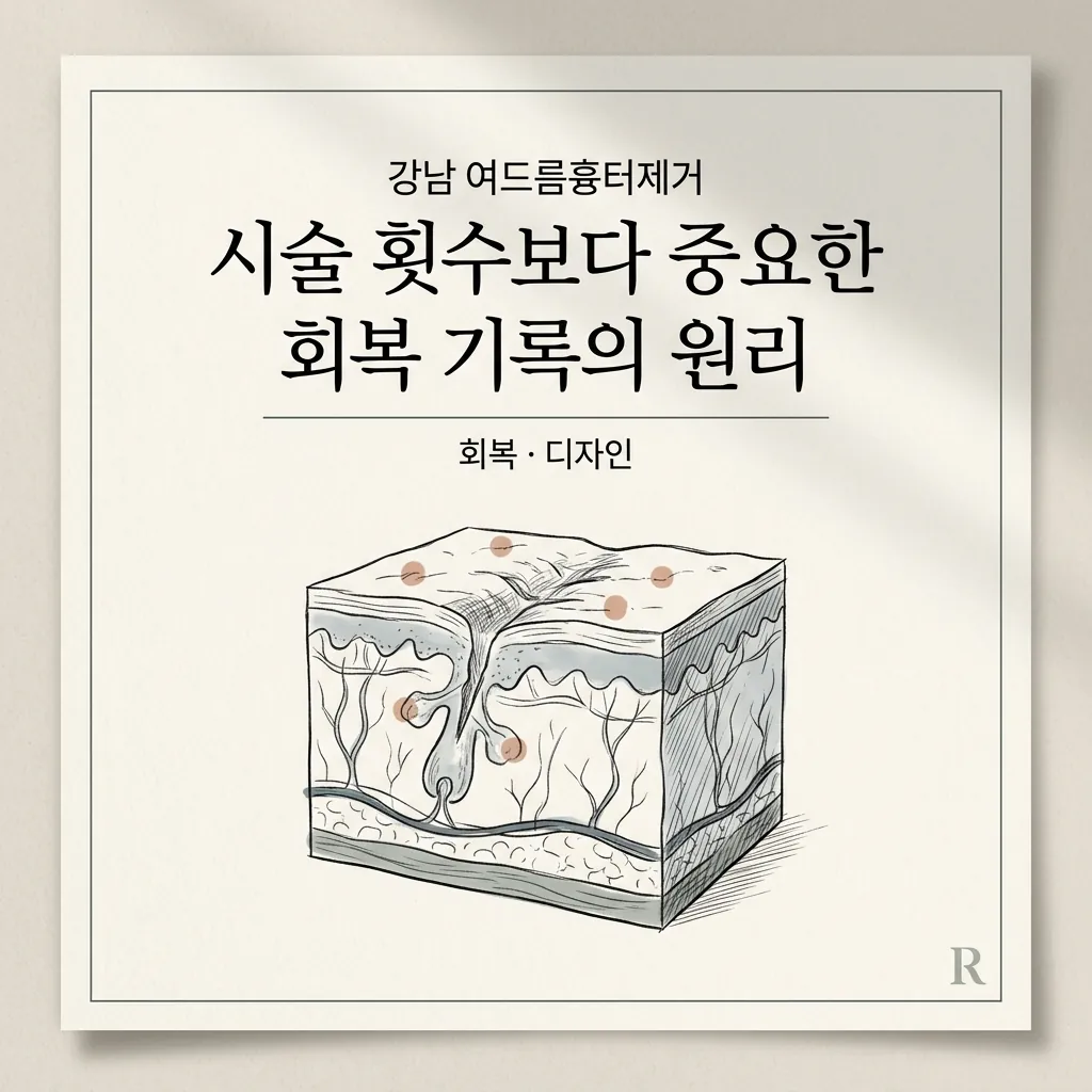 썸네일 - 강남 여드름흉터제거, 시술 횟수보다 중요한 회복 기록의 원리