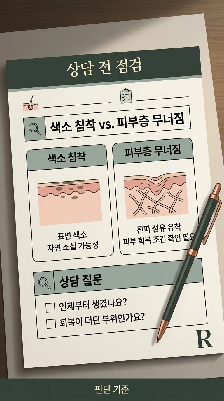 상담 노트 위 펜