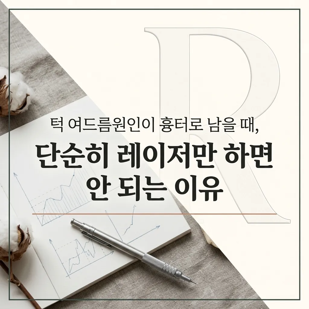 썸네일 - 턱여드름원인이 흉터로 남을 때, 단순히 레이저만 하면 안 되는 이유