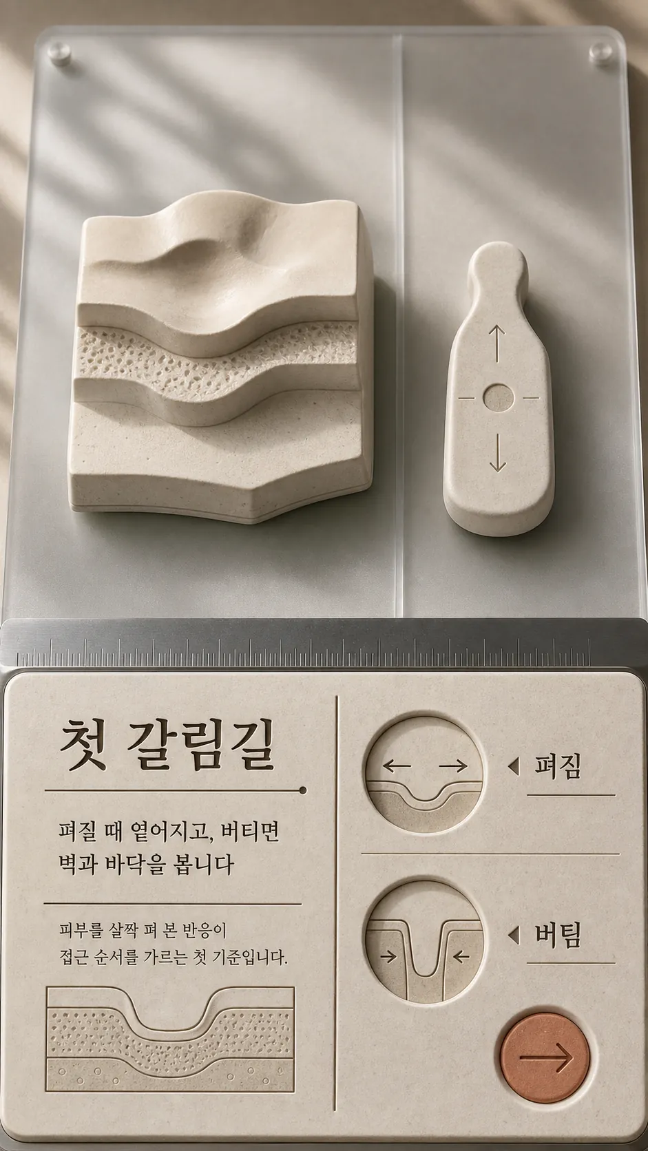 같은 조명 피부 경계 손가락 기준점 질감 확대 정물