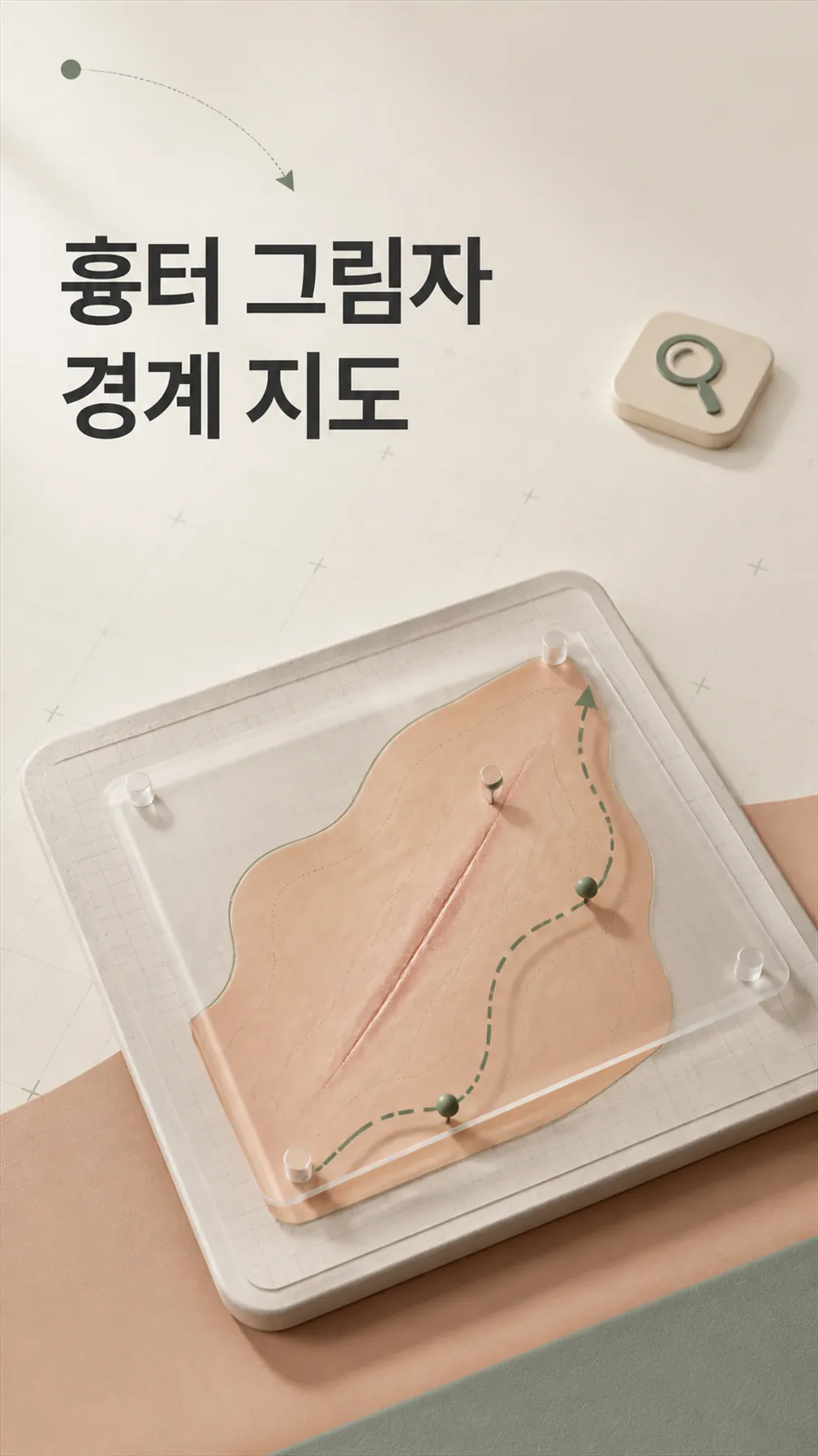 흉터 그림자 경계 지도