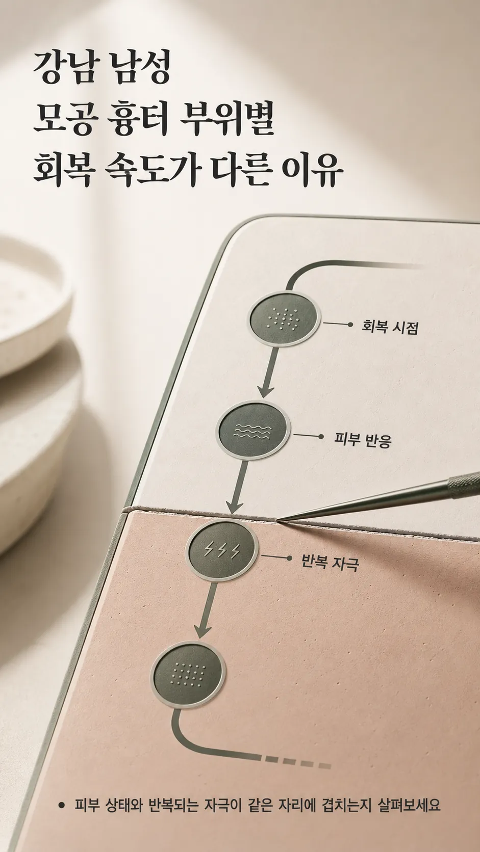 회복 시점과 주의 신호 단계 타임라인
