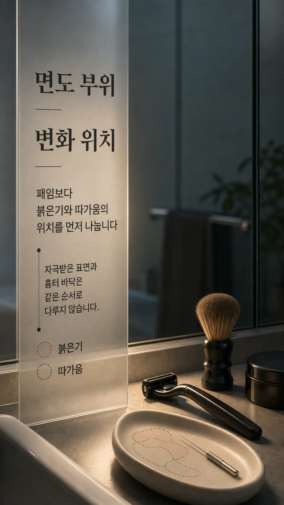 강남 남성 박스형 흉터 일상 관찰 장면