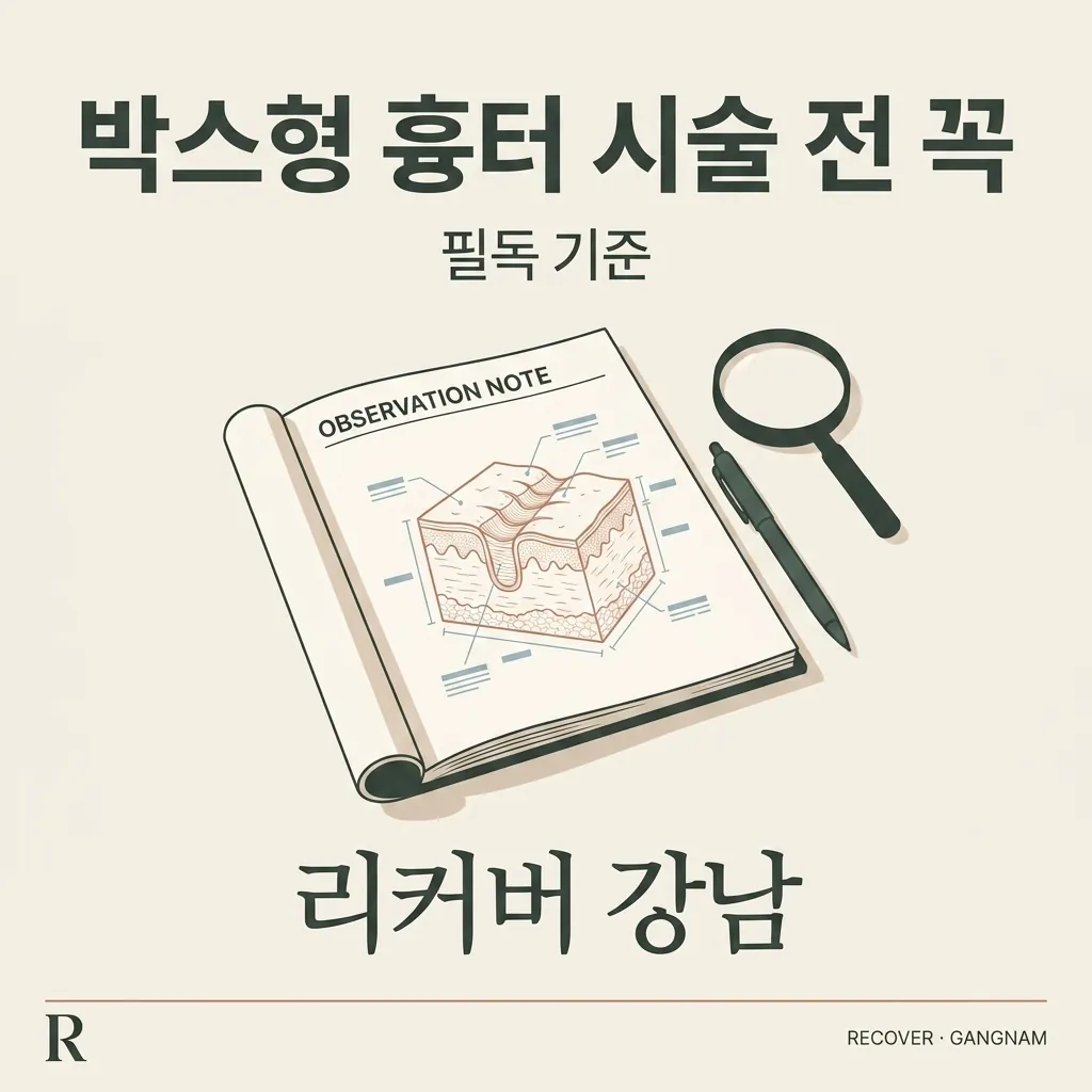썸네일 - 강남 박스형 여드름 흉터, 무작정 추가 시술 전 살필 한 가지 조건