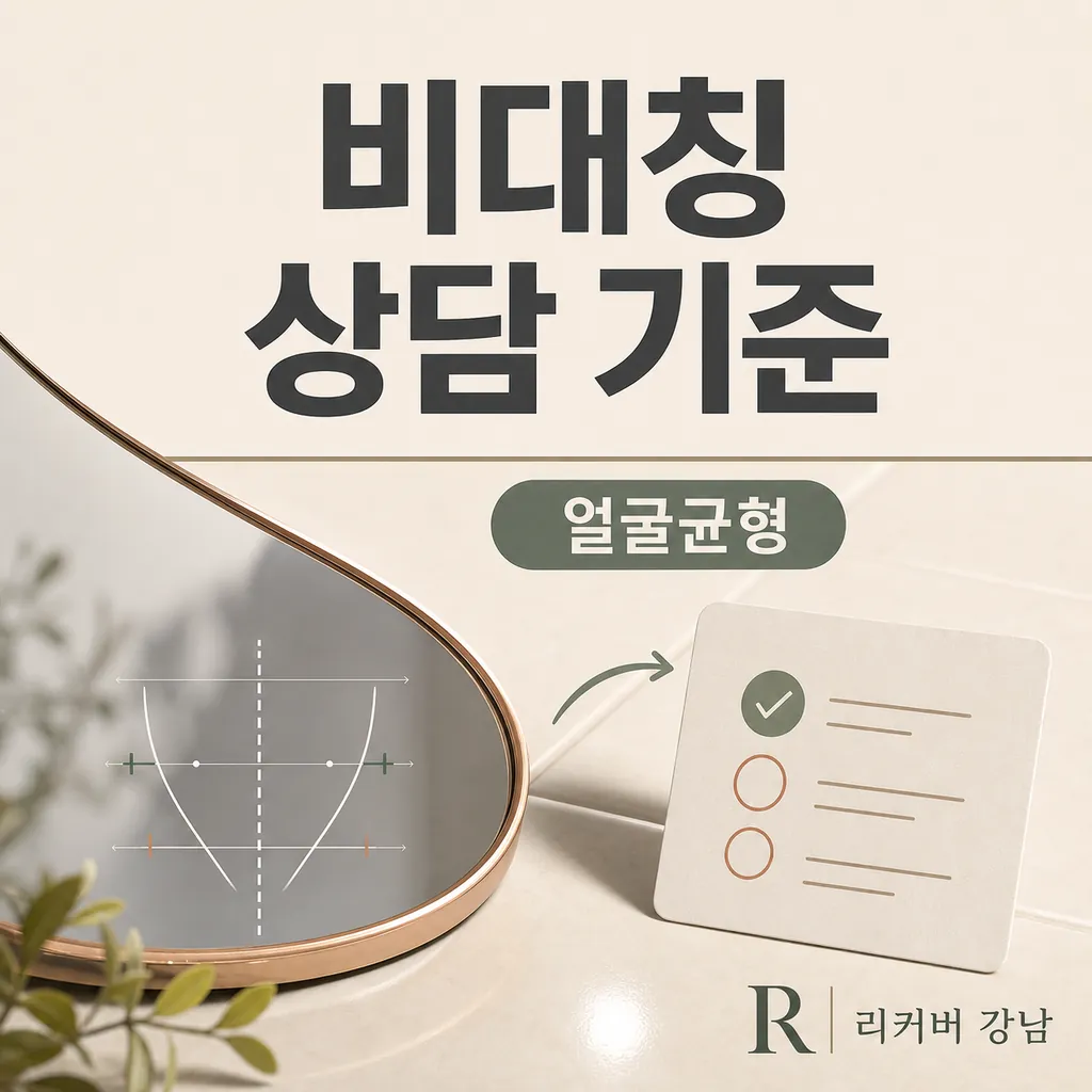 썸네일 - 선릉역 비대칭 상담, 리커버 강남이 먼저 보는 것