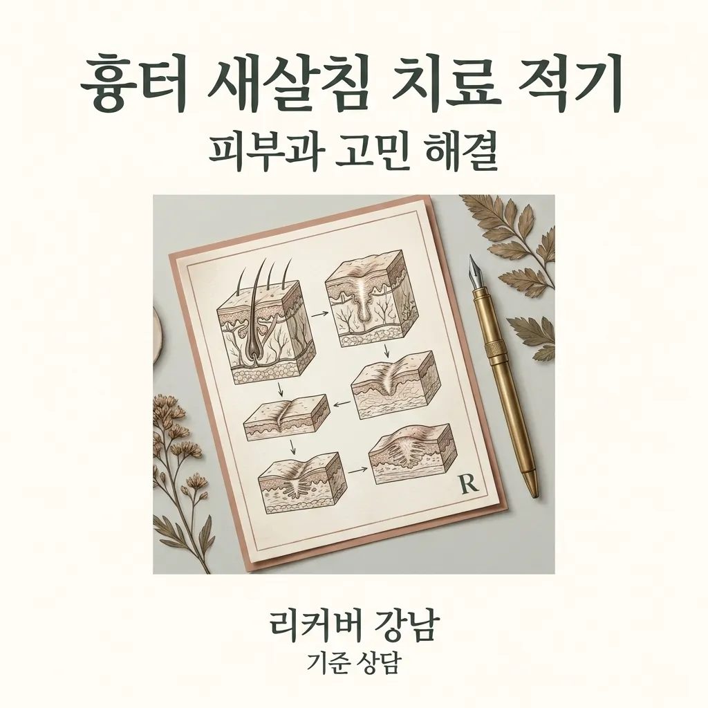 썸네일 - 강남 선릉역 피부과 고민, 흉터 유형별 새살침 적기 판단하는 3가지 신호