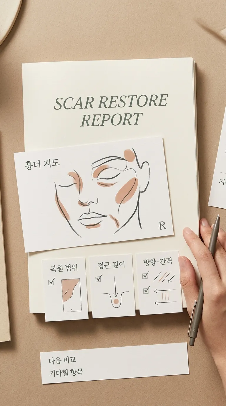 피부 회복 기록을 남기는 데스크