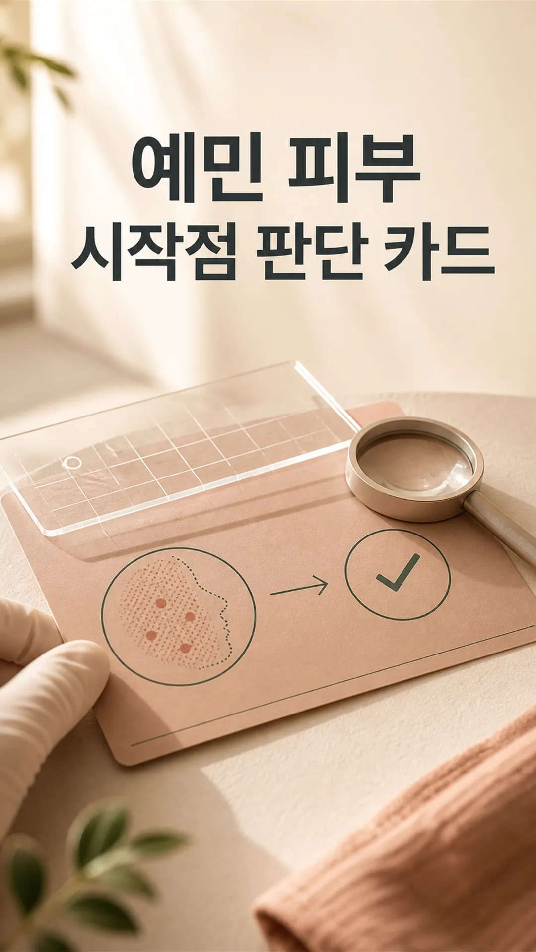 예민 피부 시작점 판단 카드