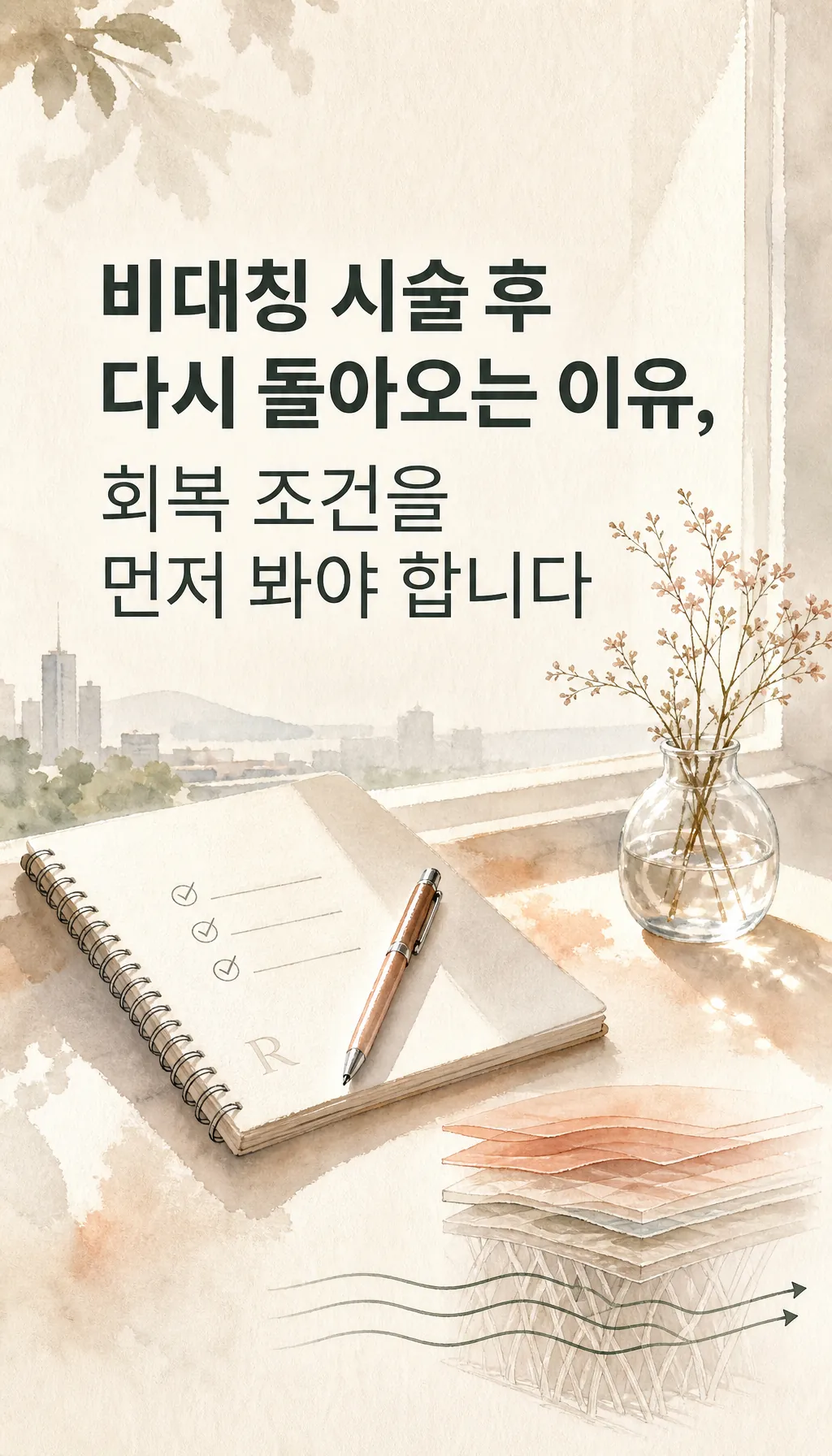 초여름 창가 한적한 풍경