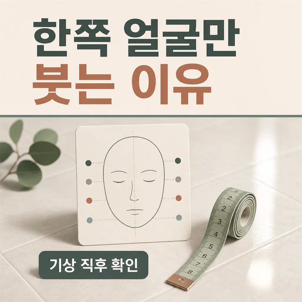 썸네일 - 기상 직후 얼굴이 한쪽만 붓는다면 먼저 볼 것