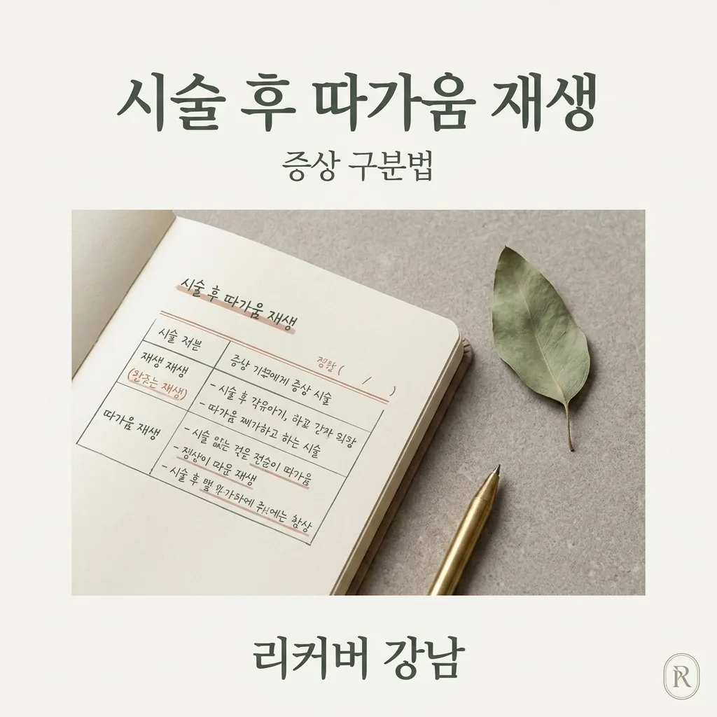 썸네일 - 강남 여드름 흉터 시술 후 따가움과 재생 신호, 헷갈리는 증상 구분하는 법