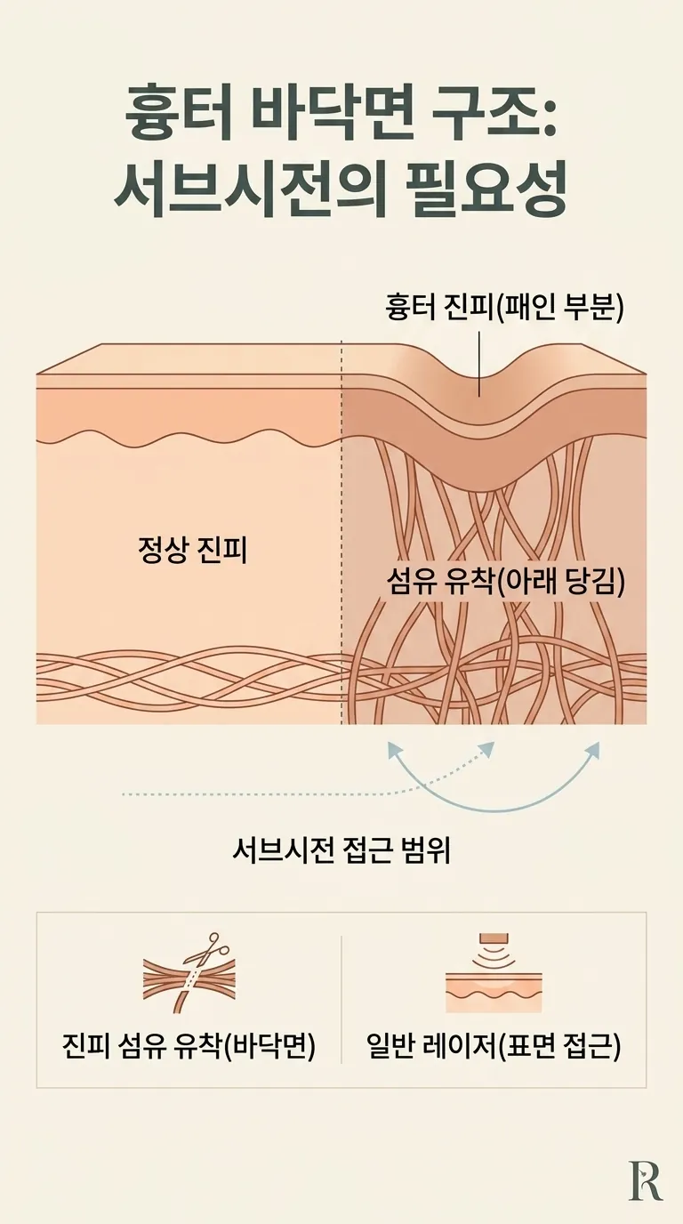 SCAR PREDICT 흉터 구조 시각화 단면도
