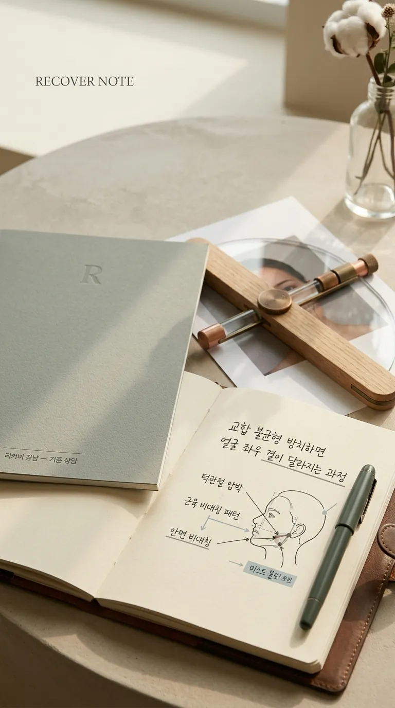 RECOVER NOTE와 정갈한 얼굴 기준점 판독 도구 클로즈업