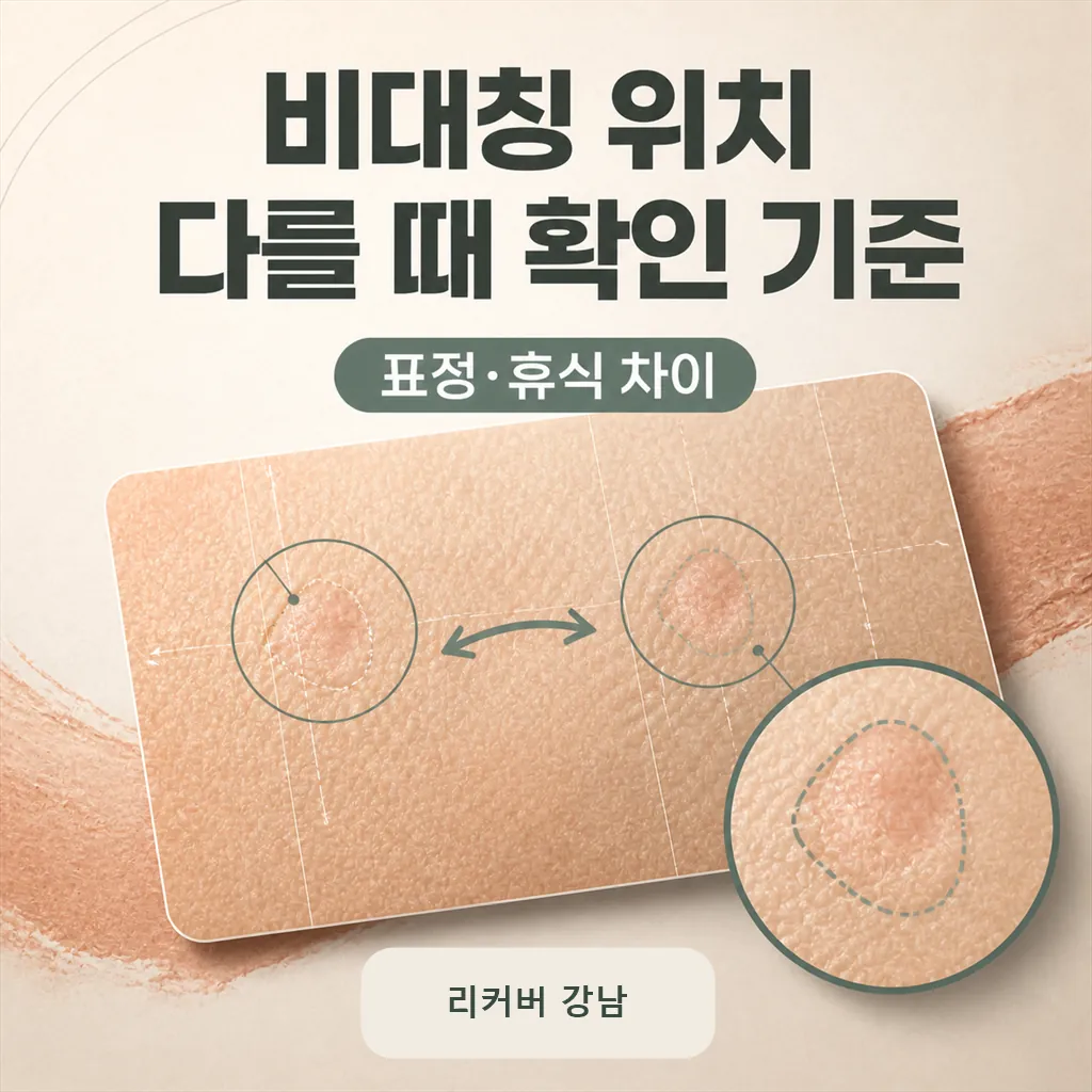 썸네일 - 표정 찍을 때와 쉴 때 비대칭 위치가 다르다면 먼저 확인할 것
