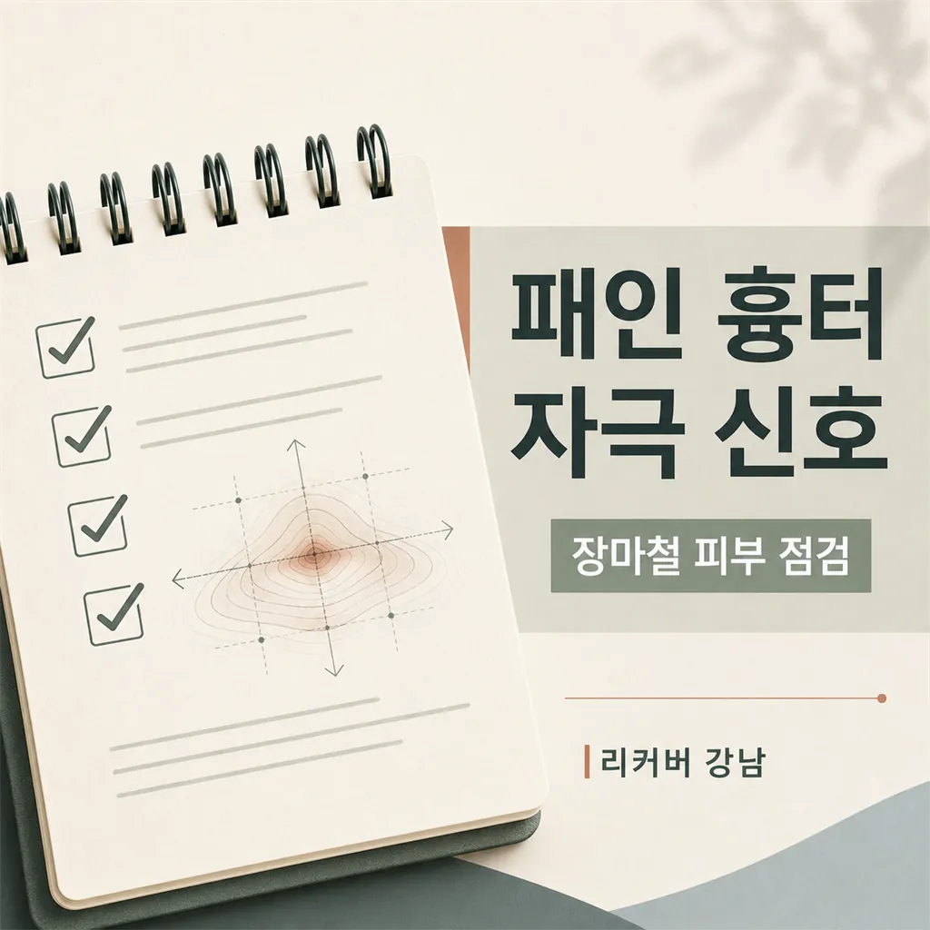 썸네일 - 패인 흉터, 장마 들어서 자극 느껴진다면 먼저 볼 것