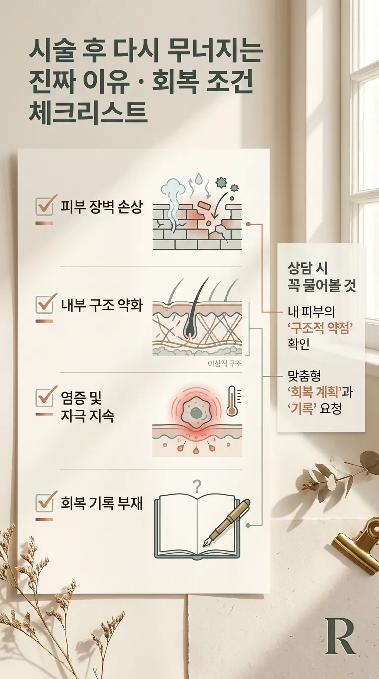 회복 조건 체크리스트 일러스트