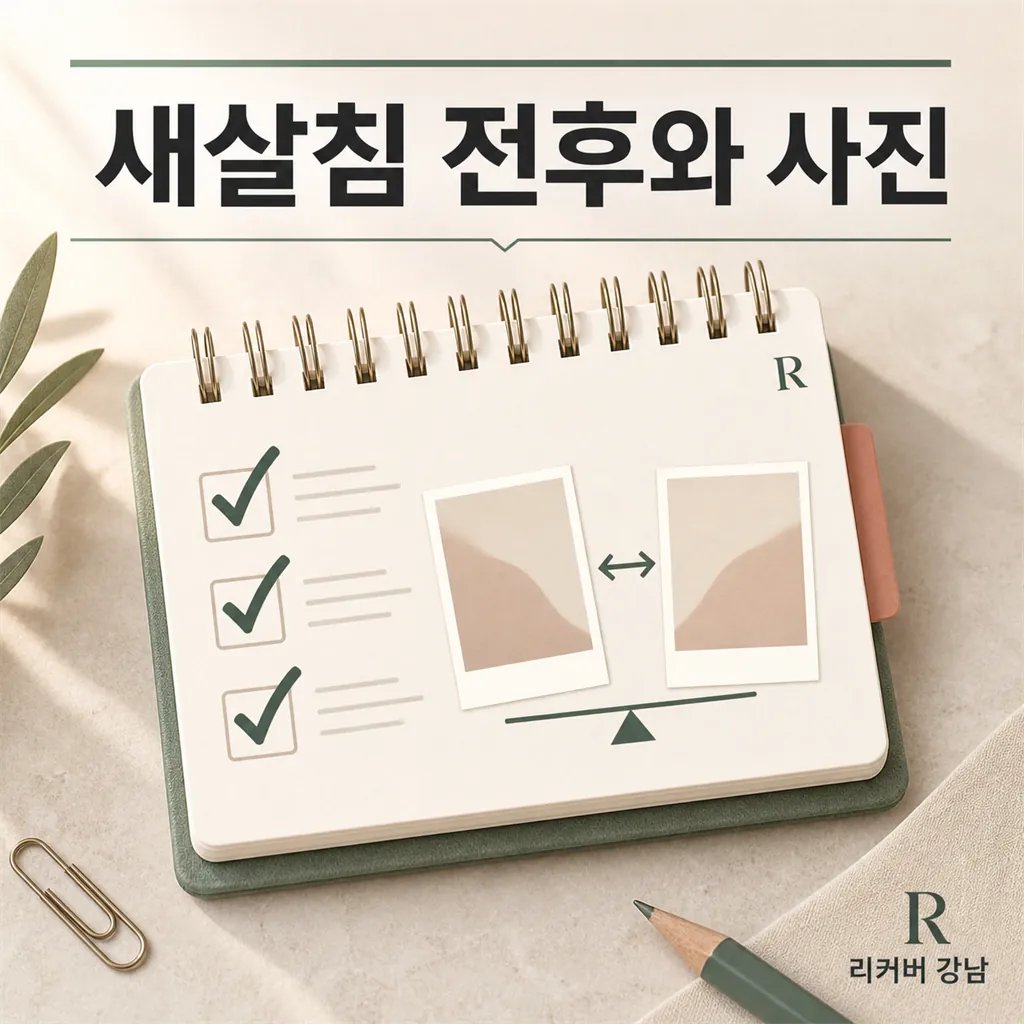 썸네일 - 새살침 전후와 레이저 후 케어 차이