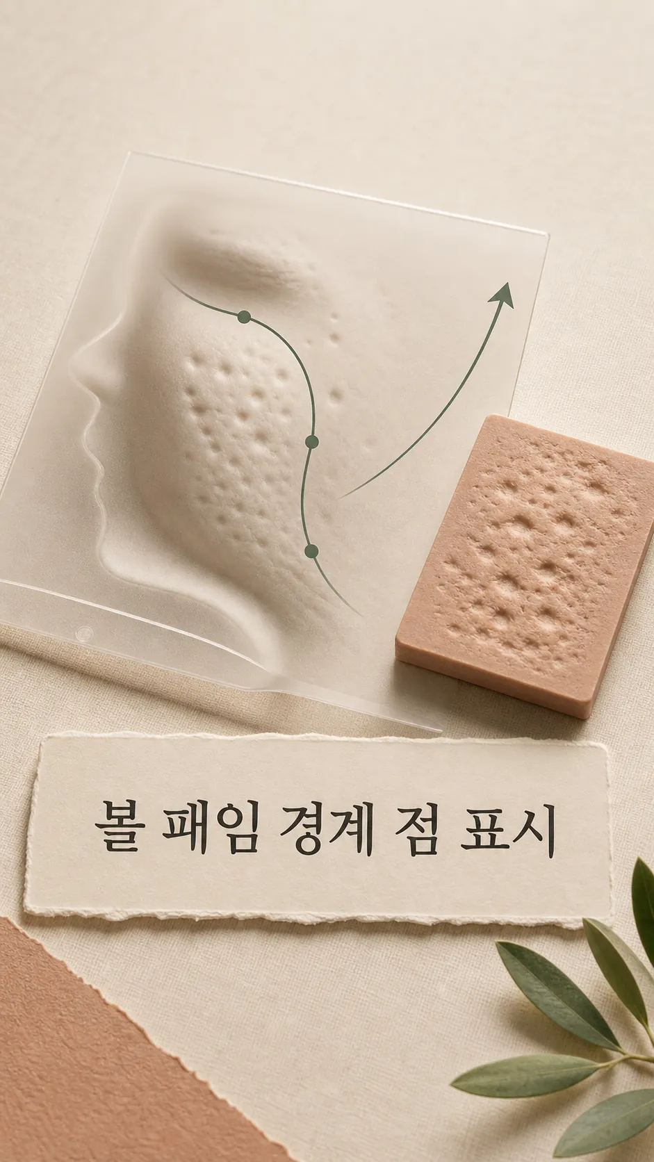 볼 패임 경계 점 표시