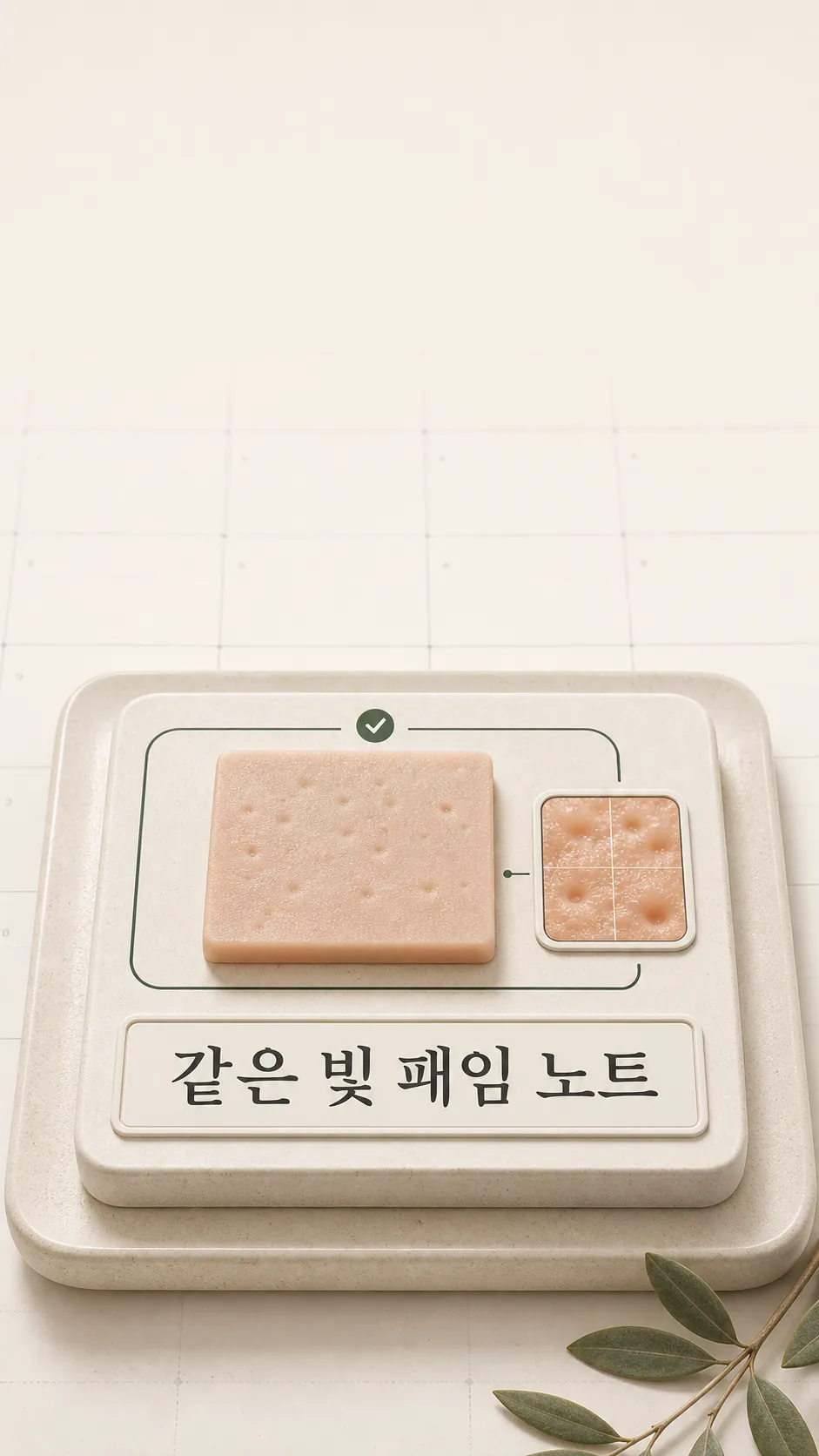 같은 빛 패임 노트